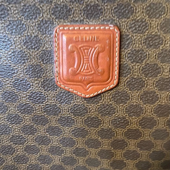 Celine - VINTAGE - GUC - Macadam Brown Patterned Tote - Picture 2 of 16